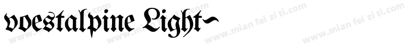 voestalpine Light字体转换